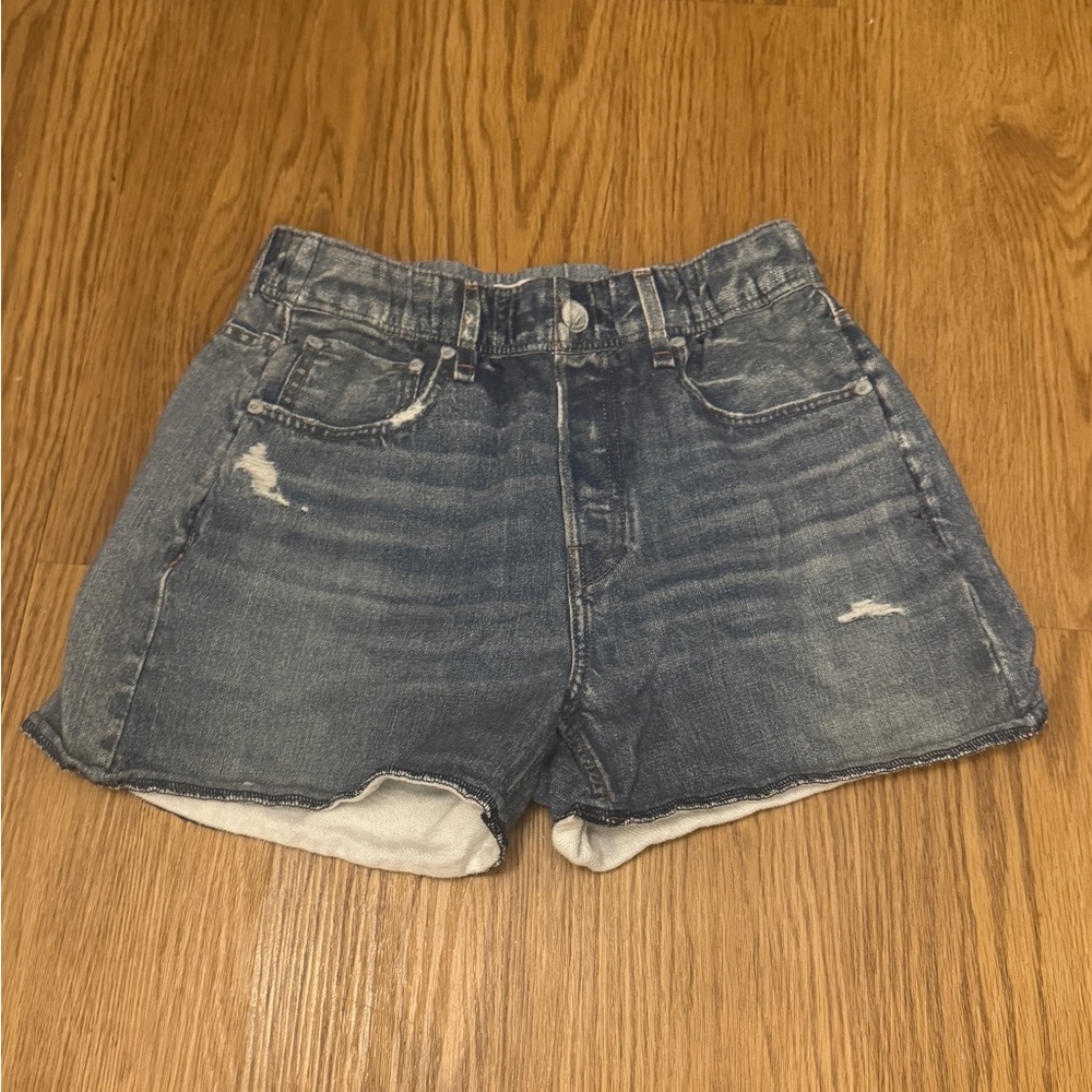 rag & bone Distressed Blue Jean Shorts